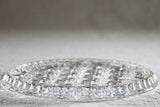 Superb antique French patisserie presentation dome on crystal plate