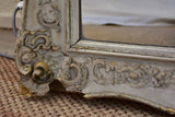 Very large carved wood mirror with gray patina - Louis XV style 42½" x 73¼"