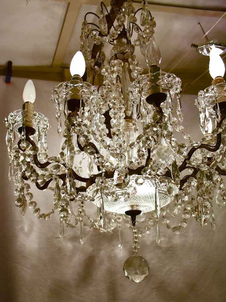 Early 20th Century Baccarat crystal chandelier - ten lights