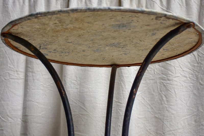 Round antique French garden table
