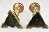 Pair of 17th century French candlesticks - bronze 11¾"