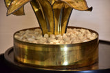 Maison Jansen gold flower lamp