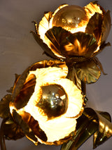 Maison Jansen gold flower lamp