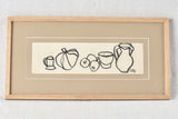 Three small still life charcoal drawings - Caroline Beauzon 7½" x 14¼"