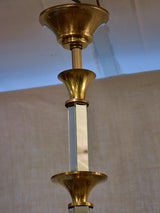 RESERVED Superb Art Deco chandelier - Murano glass 32¼"
