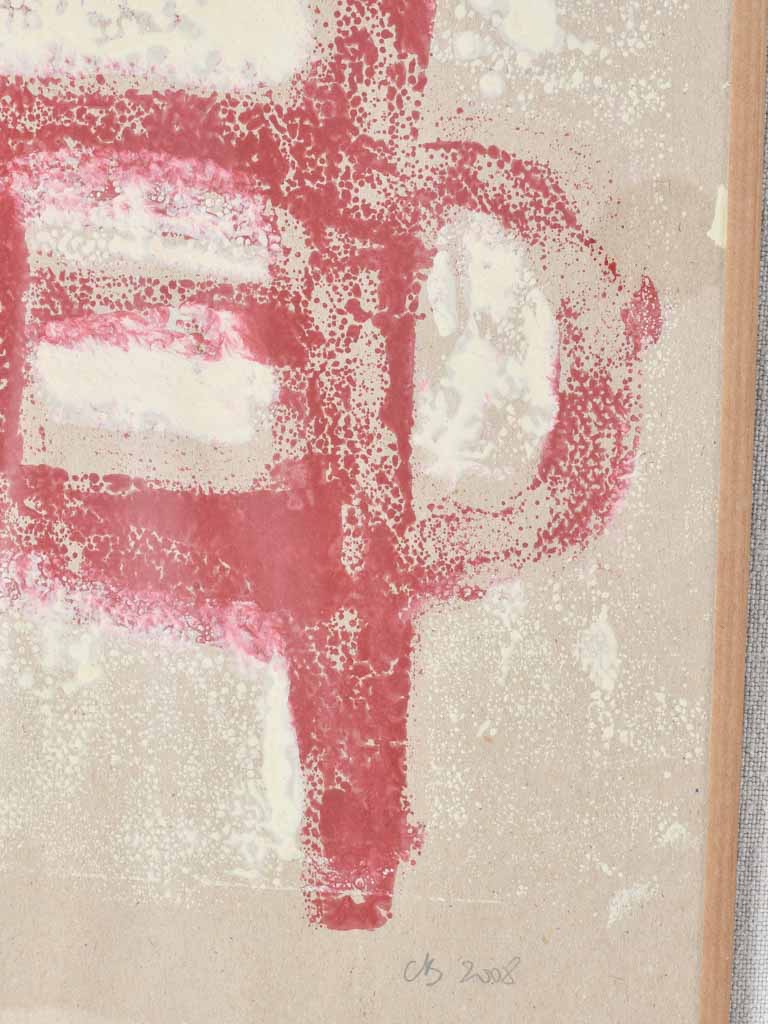 Red chair monotype - Caroline Beauzon 15" x 11½"