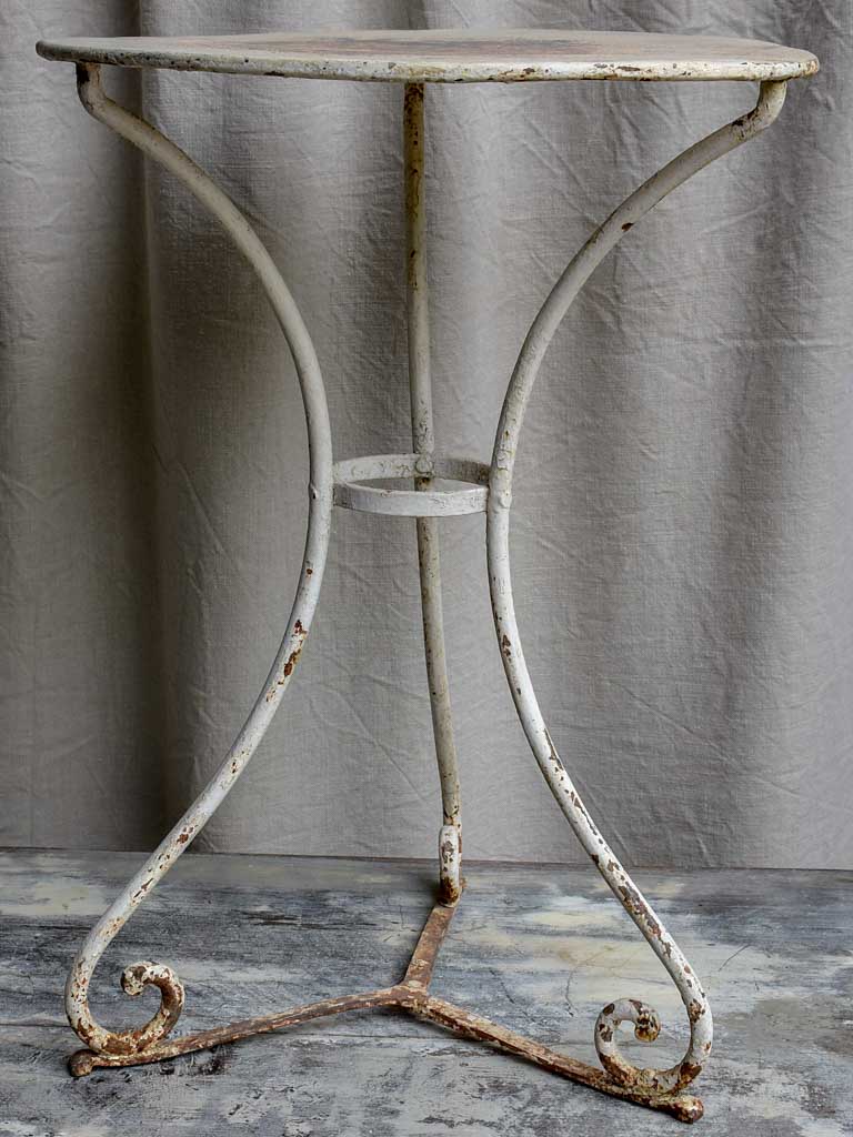 Small French garden table with scroll feet