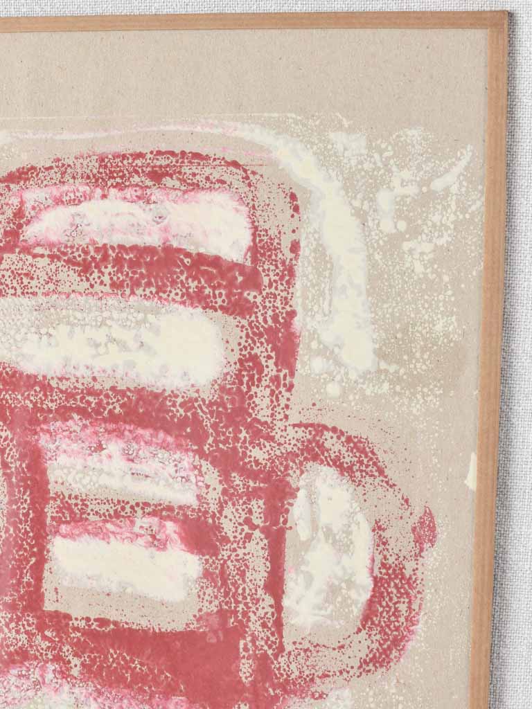 Red chair monotype - Caroline Beauzon 15" x 11½"