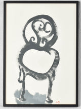 Portrait of a garden chair with shadow - Caroline Beauzon 17" x 12¼"