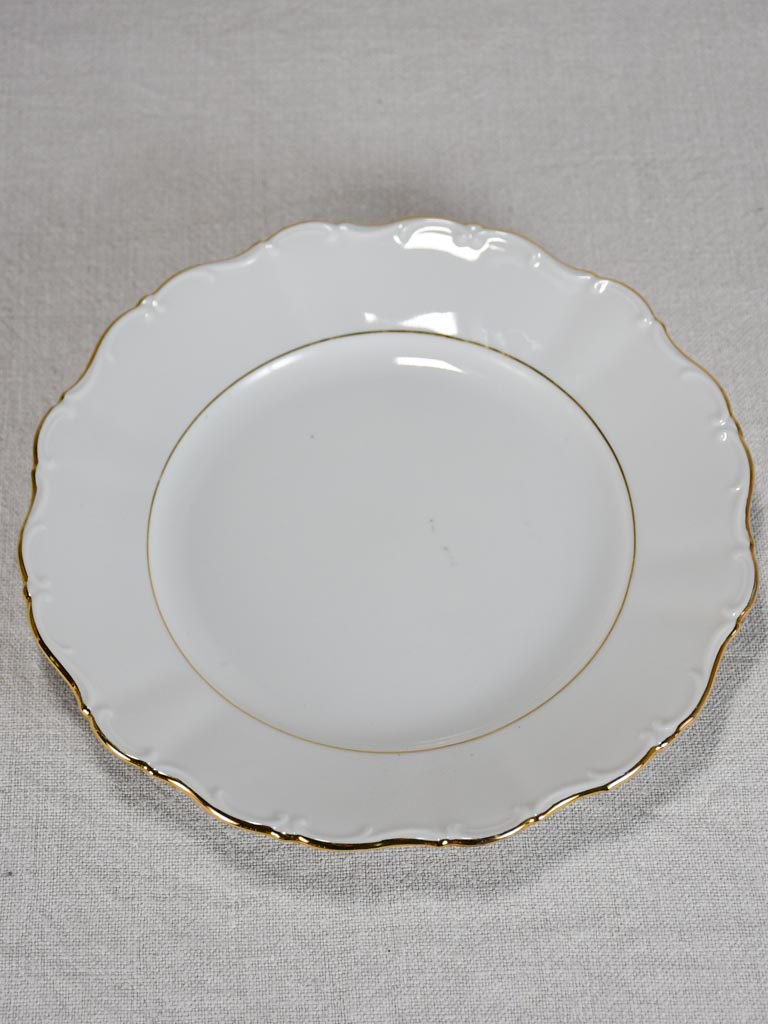 Prized 60's gold-trim porcelain platters