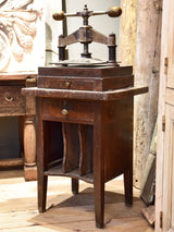 Antique French book press