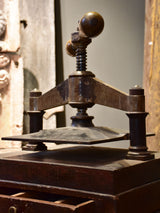 Antique French book press