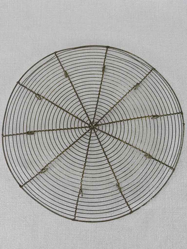 Two early 20th Century French wire cooking accessories - rack & sieve