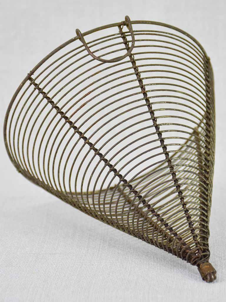 Two early 20th Century French wire cooking accessories - rack & sieve