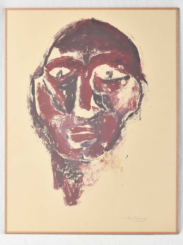 Abstract face - Caroline Beauzon 25½" x 19¾"
