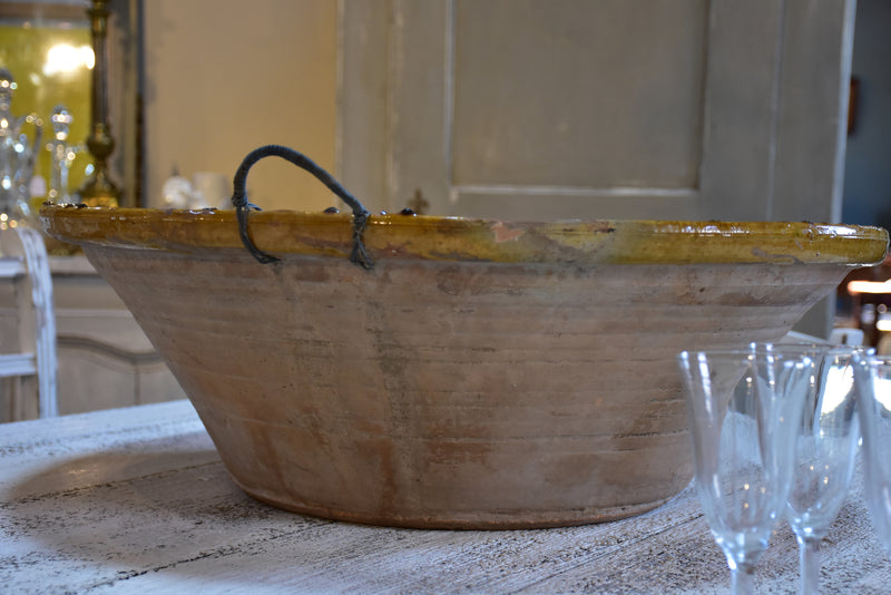 Giant Provençal ceramic bowl - early 20th century