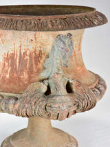 Nineteenth-century French Medici urn with dragon handles 18" diameter