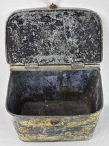 Rare 19th Century French zinc fishing box from Normandy 15¼" x 19¼"