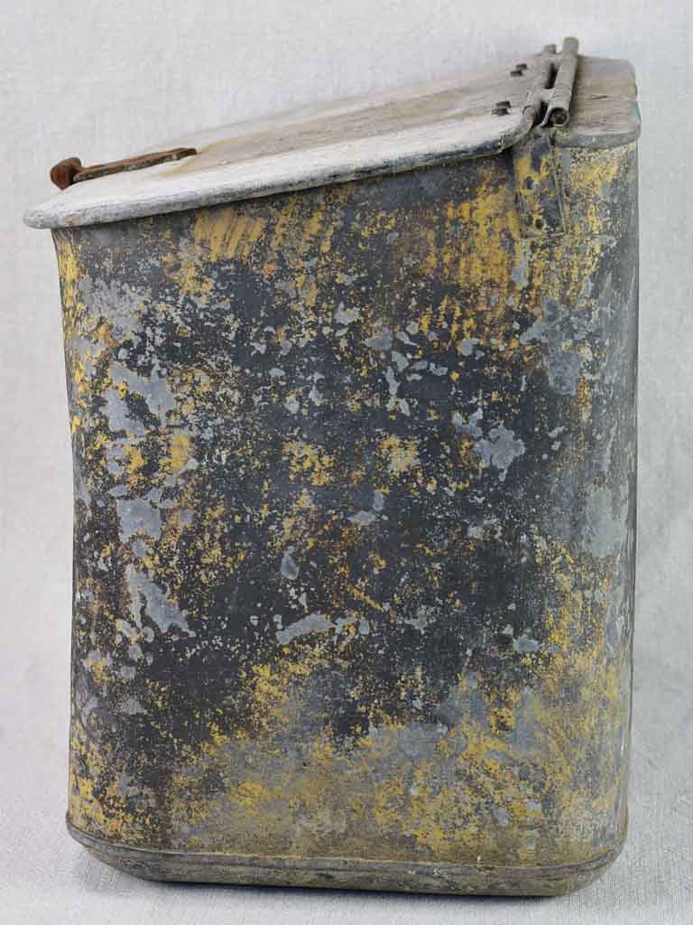 Rare 19th Century French zinc fishing box from Normandy 15¼" x 19¼"