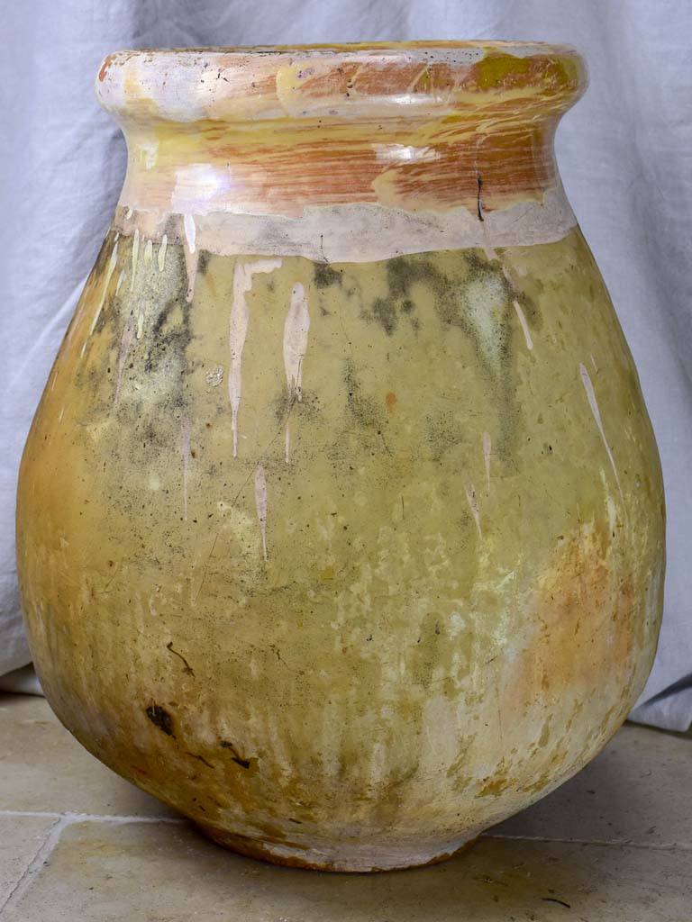 19th Century French olive jar from Biot