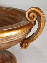 Large wooden coup with three handles 24" diameter