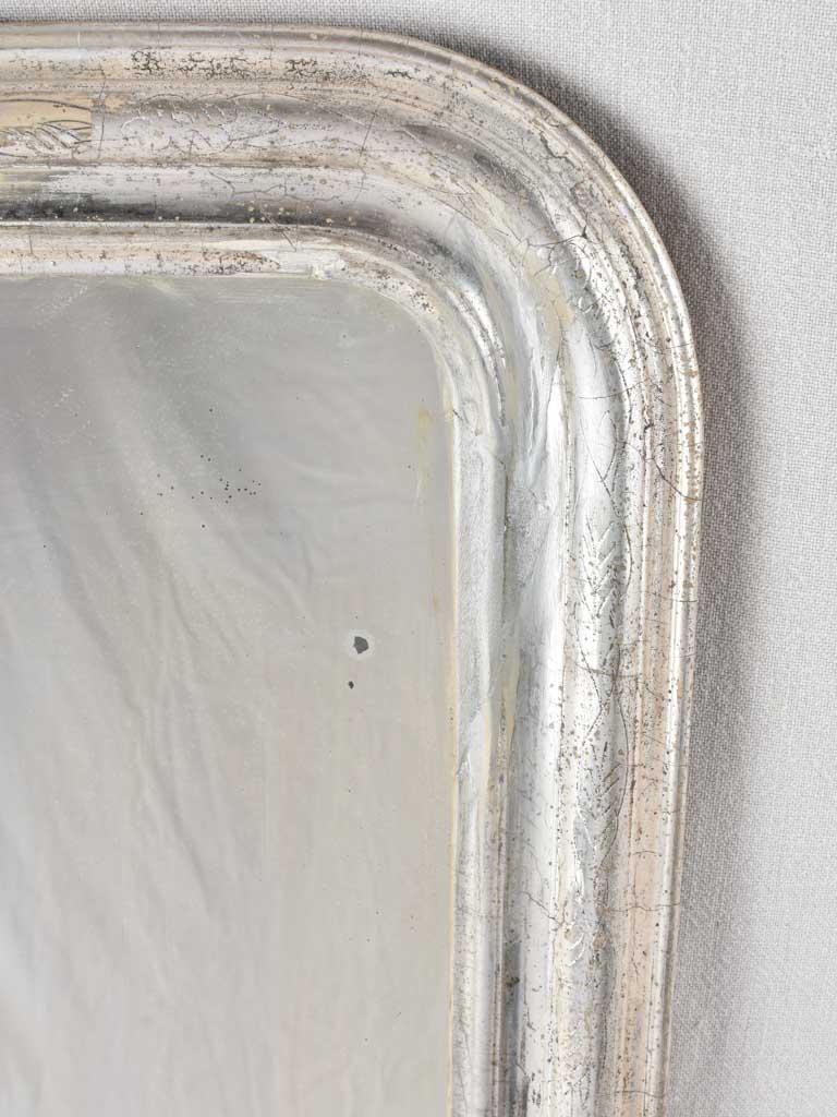 Silver Louis Philippe mirror 28¾" x 21¾"