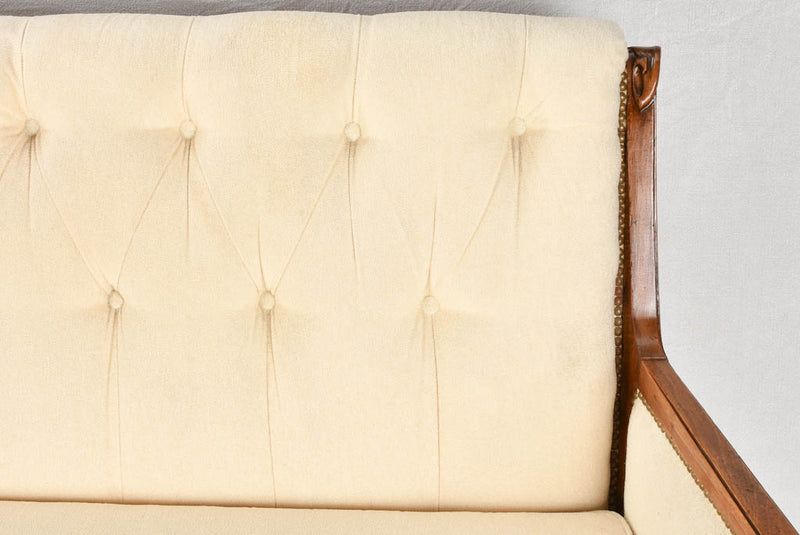Traditional 1930s corduroy sofa