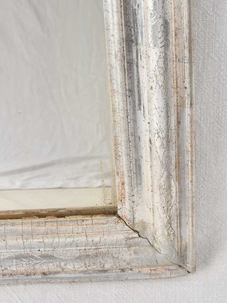Silver Louis Philippe mirror 28¾" x 21¾"