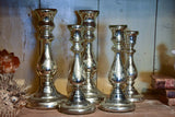 19th Century French mercury glass candlesticks