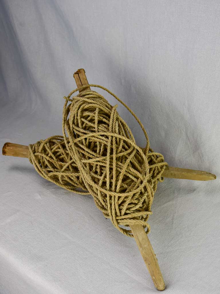 Large early 20th Century French farmer's rope 24¾"