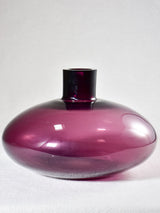 Amethyst purple round vase 10¼"