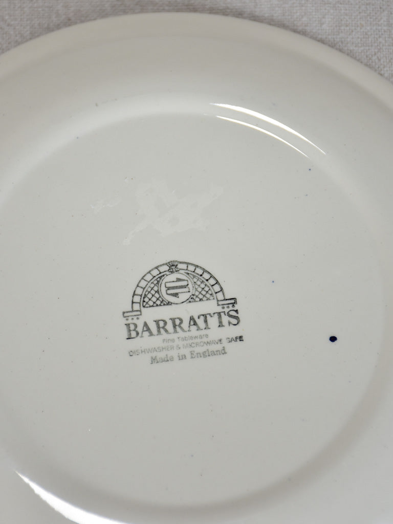 Three English Barrats dinner plates 9½"