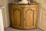 French Pine Wood Corner Cabinet