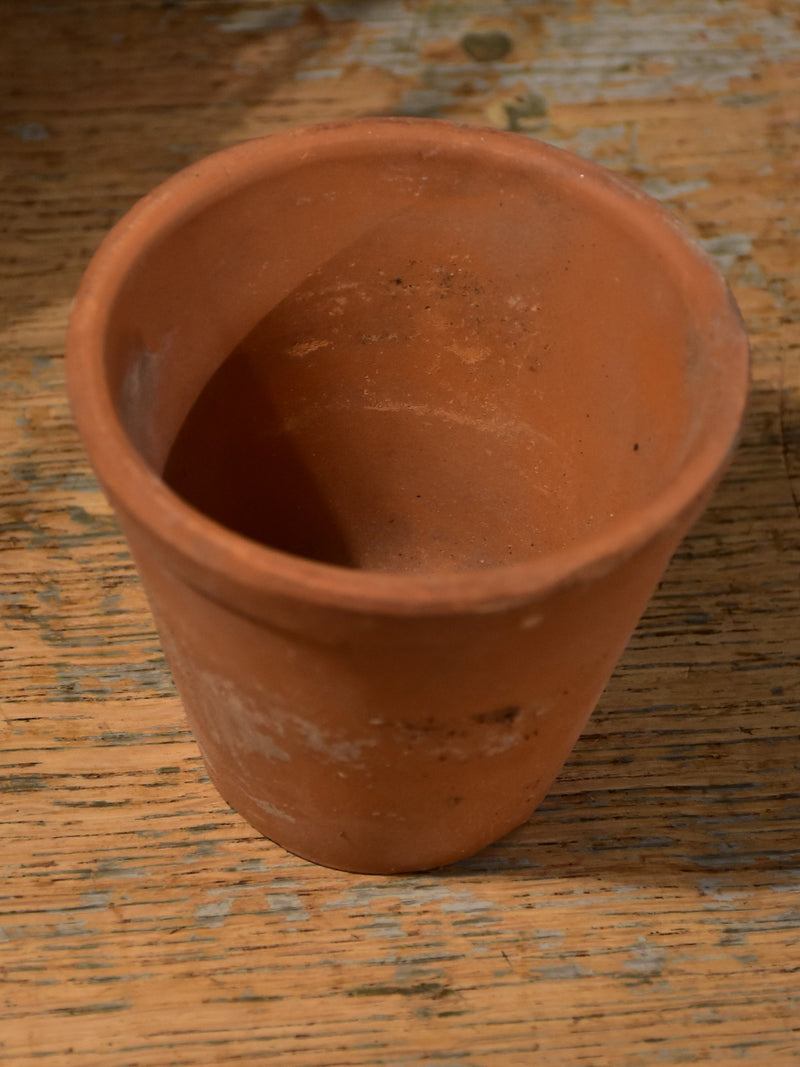 Garden terra-cotta pots, small, antique, French