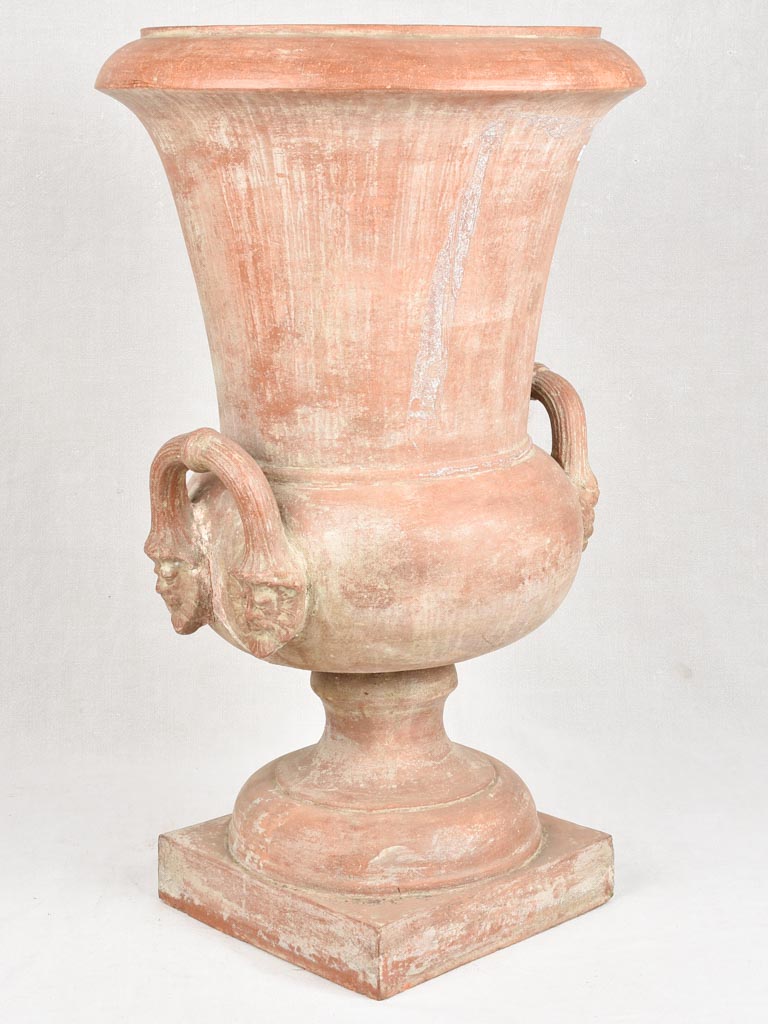 Very large terracotta Medici vase 35"