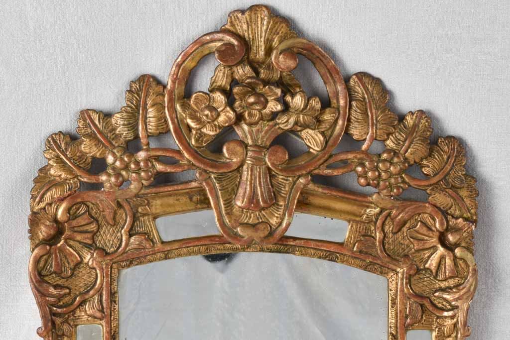Gilded parclose mirror from the eighteenth century 30¾" x 20"