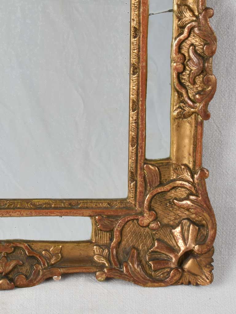 Gilded parclose mirror from the eighteenth century 30¾" x 20"