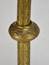 Pair of nineteenth-century French church candlesticks 21¾"