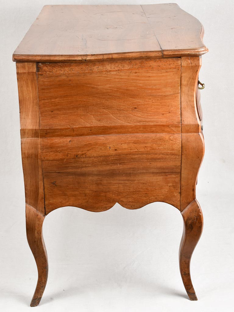 Artistic French Commode with Peony Inlay