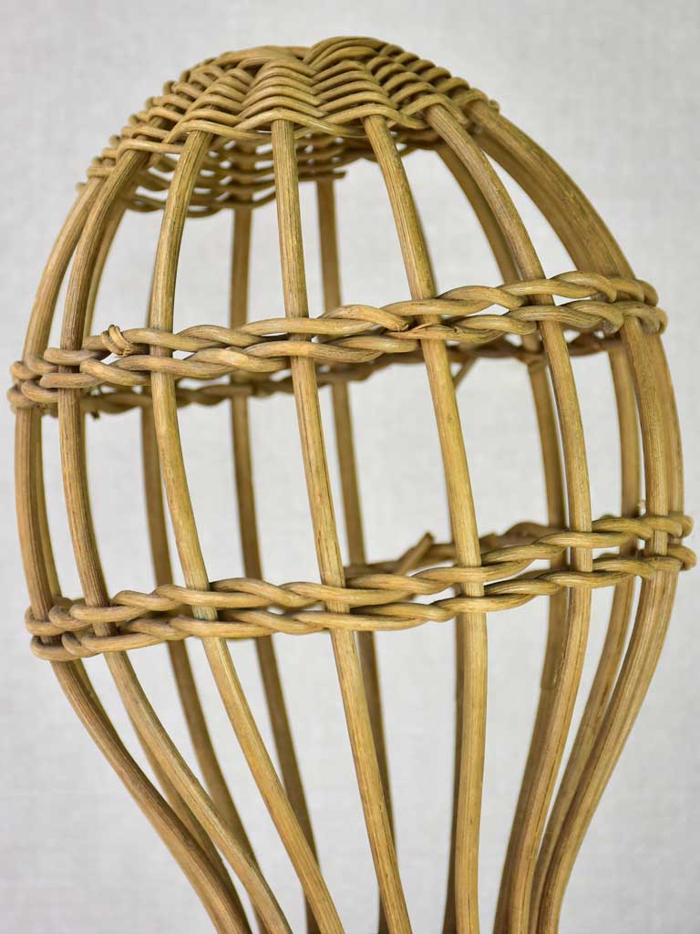 Mid century French mannequin from a boutique - cane 33"