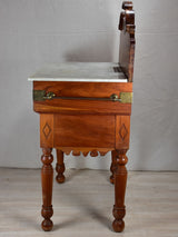 Twentieth-century French butcher's table with marble top