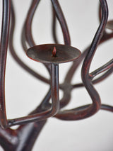 Vintage wrought-iron tree candelabra 23¾"