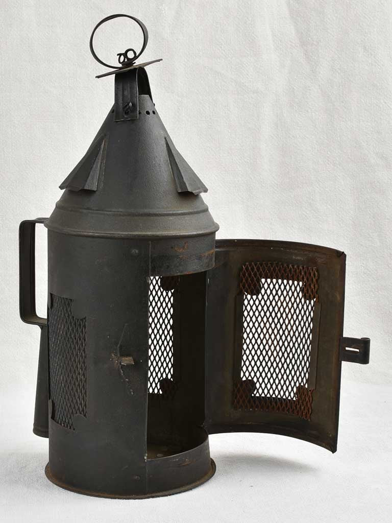 Antique French 'sourde' Lantern 16¼"