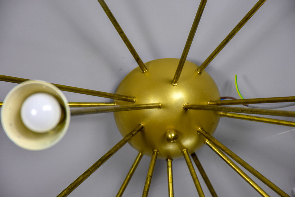 Very large multi-color Italian Sputnik ceiling light - Stilnovo re-edition