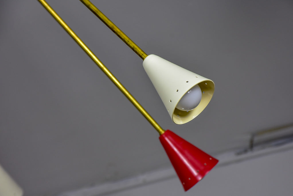 Very large multi-color Italian Sputnik ceiling light - Stilnovo re-edition