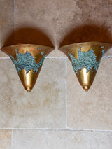 Pair of Valenti wall sconces - signed