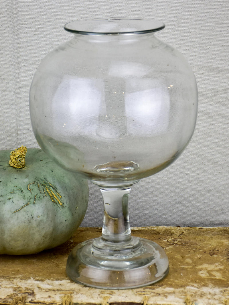 19th century French Sangsue apothecary glass