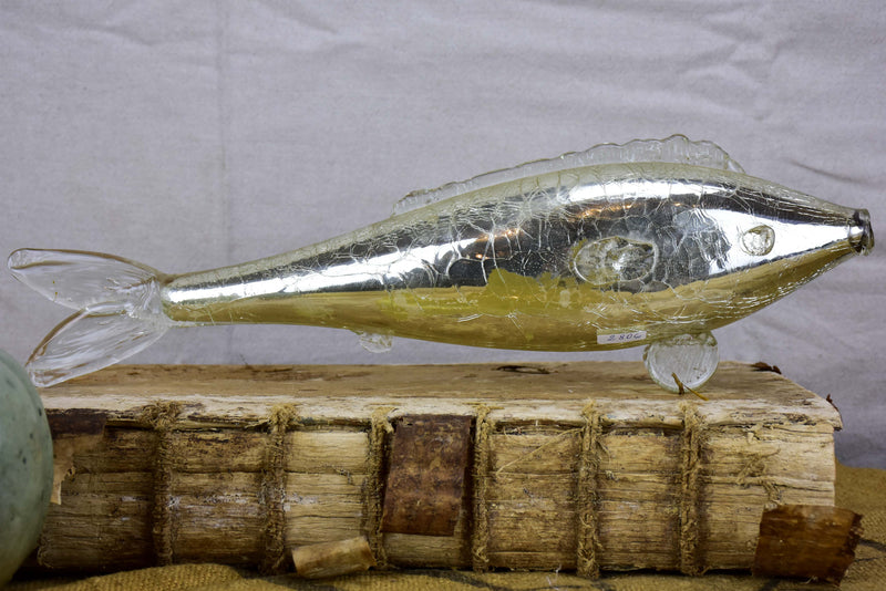 19th Century mercury glass fish ornament