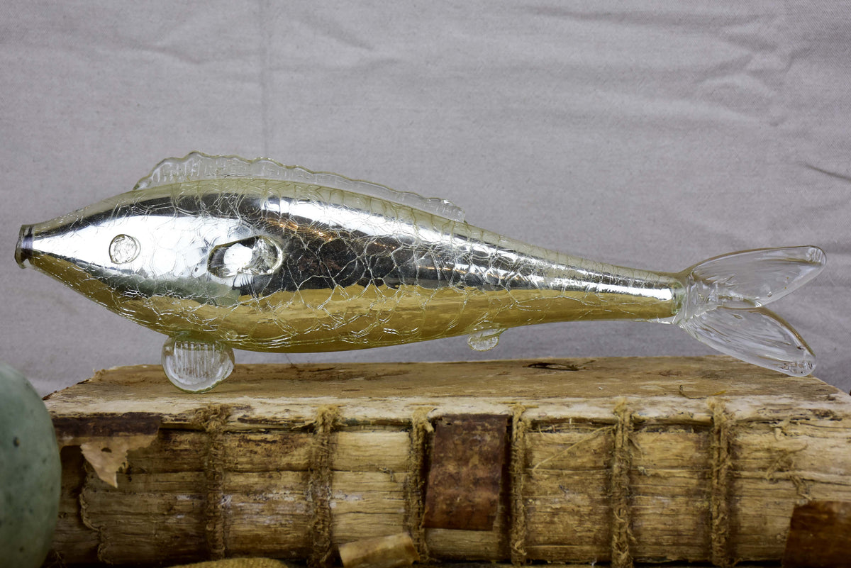 19th Century mercury glass fish ornament