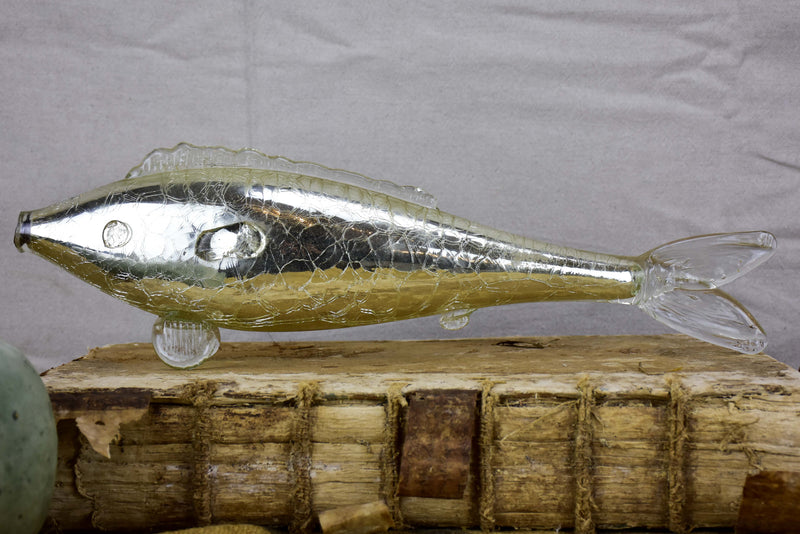 19th Century mercury glass fish ornament